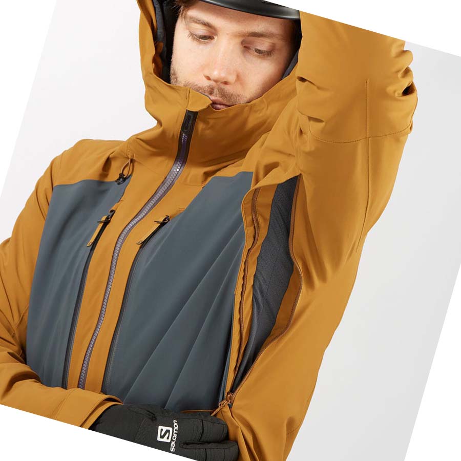 Salomon HIGHLAND INSULATED Erkek Ceket Sarı | TR 3296KOR